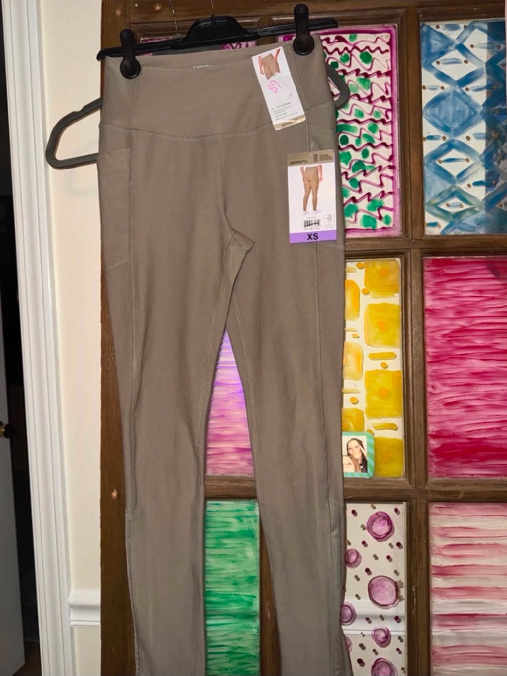 Mondetta High Waist Active Leggings In Taupe